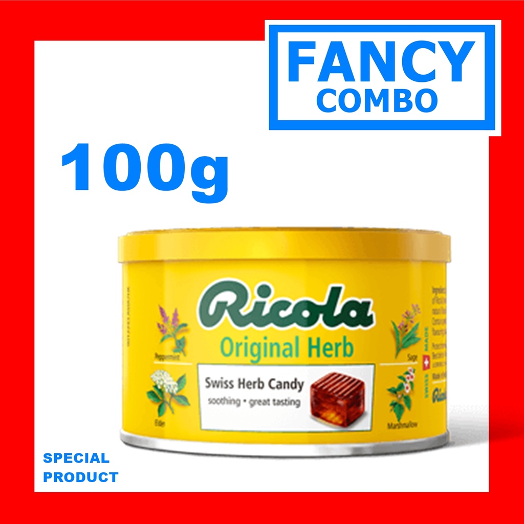 Ricola ORIGINAL HERB natural herbal candy 100g Shopee Malaysia