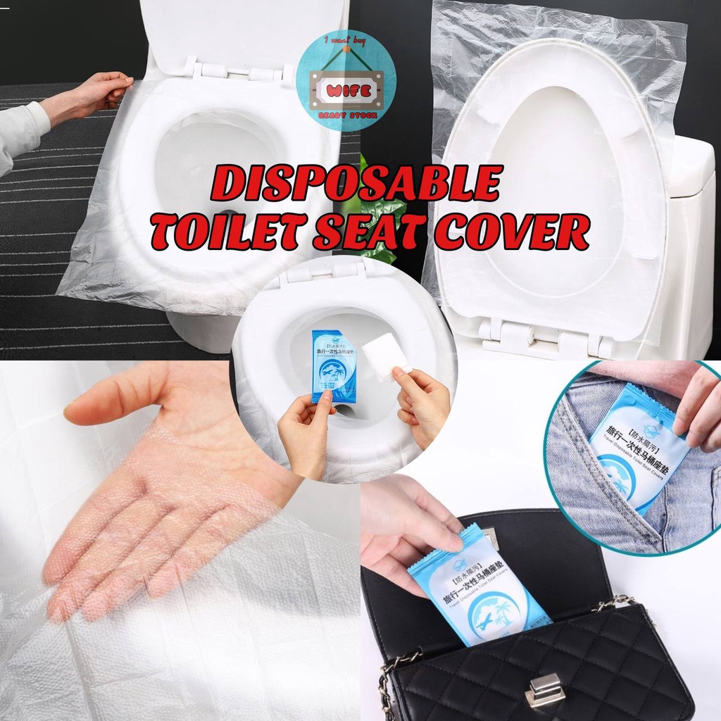 READY STOCK Disposable Toilet Seat Cover Travel Portable Toilet Seat Cover Waterproof Toilet