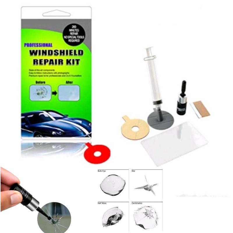 Glass Repair Kit tools tool Car Crack Mobile Phone Screen Windshield Windscreen Gam Ubat Cermin