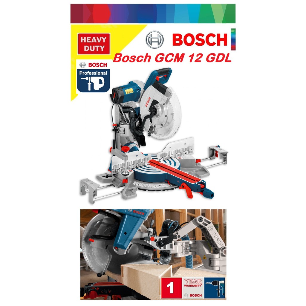 Bosch GCM 12 GDL 12" (305mm) Double Bevel Sliding Mitre Saw Shopee