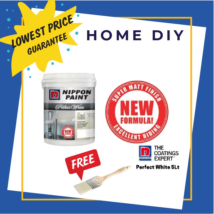 *SHIP ON SAME DAY* NIPPON Perfect White Paint For Interior Walls