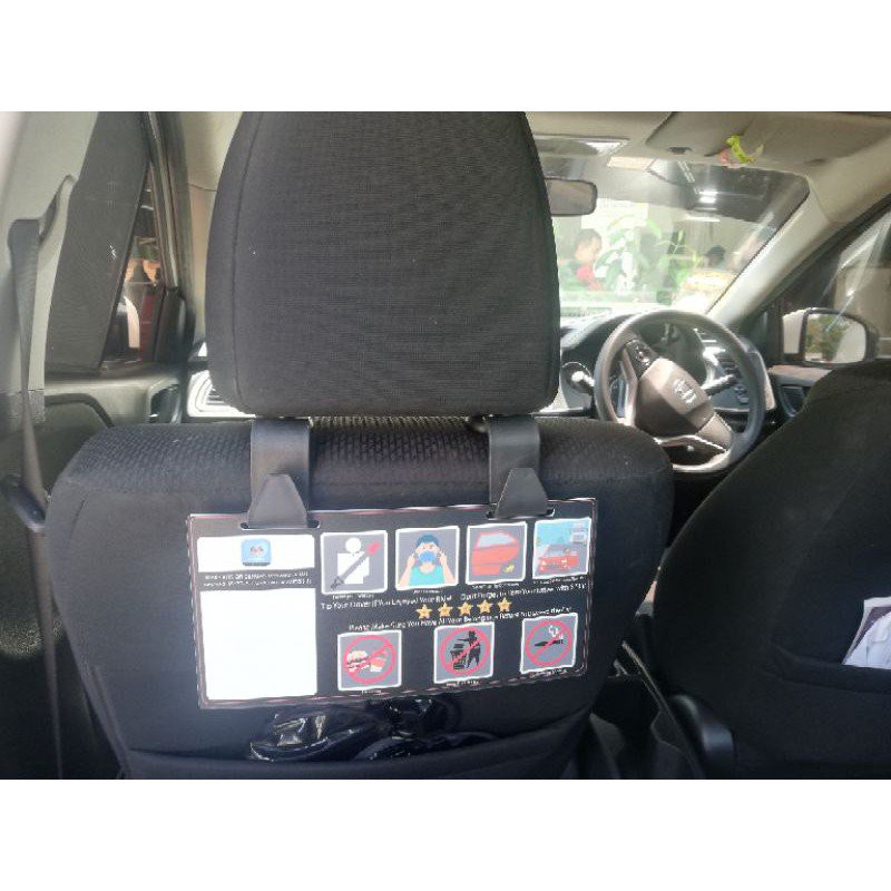 Ehailing Mysejahtera Driver Sign / Grab Rating Sticker Shopee Malaysia