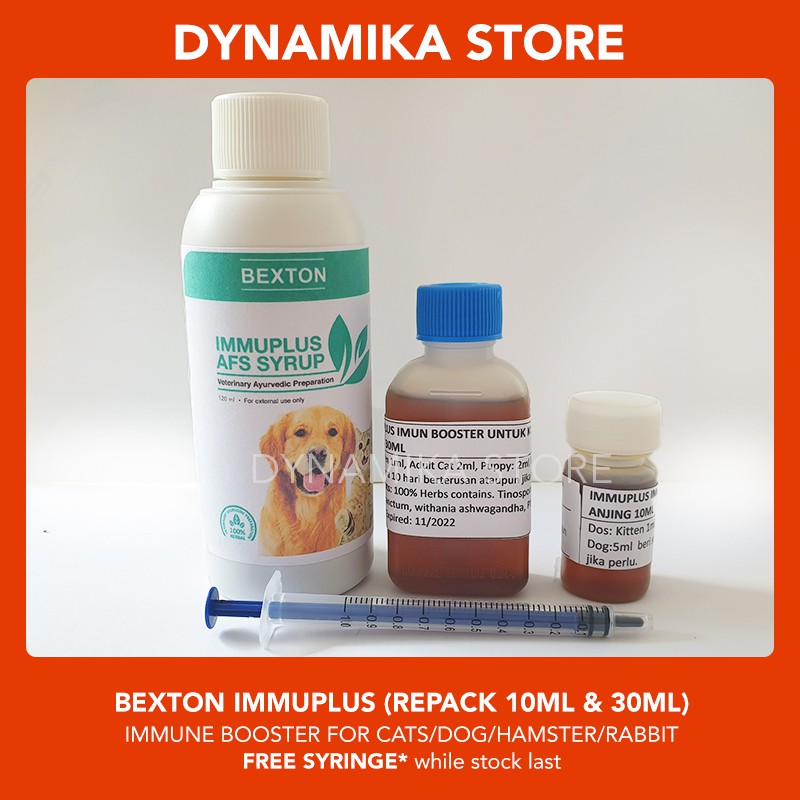 IMMUPLUS IMUN BOOSTER UNTUK KUCING & ANJING IMMUNE BOOSTER FOR CATS