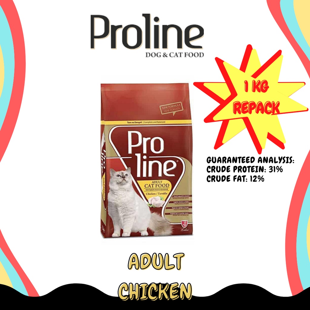PROLINE PREMIUM ADULT CAT DRY FOOD 1KGREPACK Shopee Malaysia