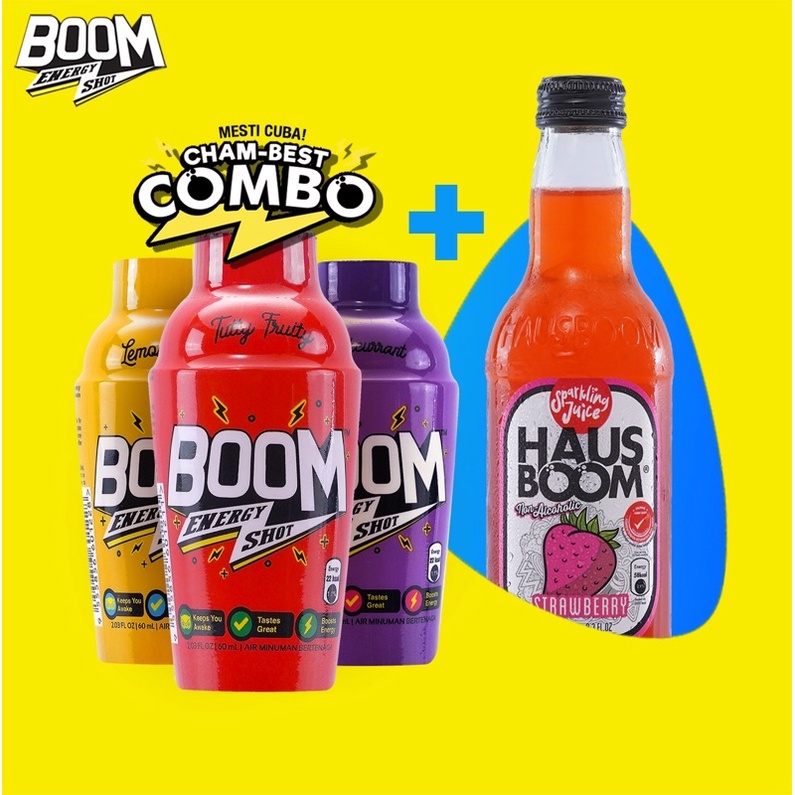 CHAMBEST COMBO! (Hausboom & Boom Energy Shot) Shopee Malaysia