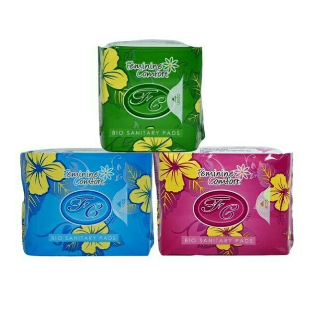 FEMININE COMFORT BIO SANITARY PADS (Day / Night / Panty Liner) Shopee