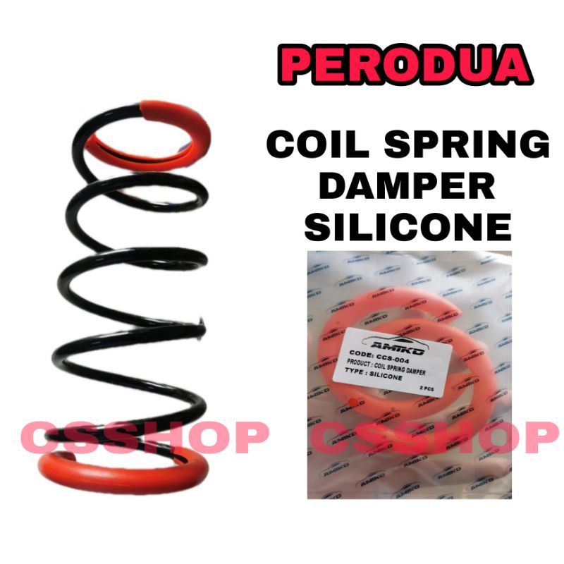 PERODUA COIL SPRING DAMPER SILICONE FRONT / REAR SAME USE SUSPENSION