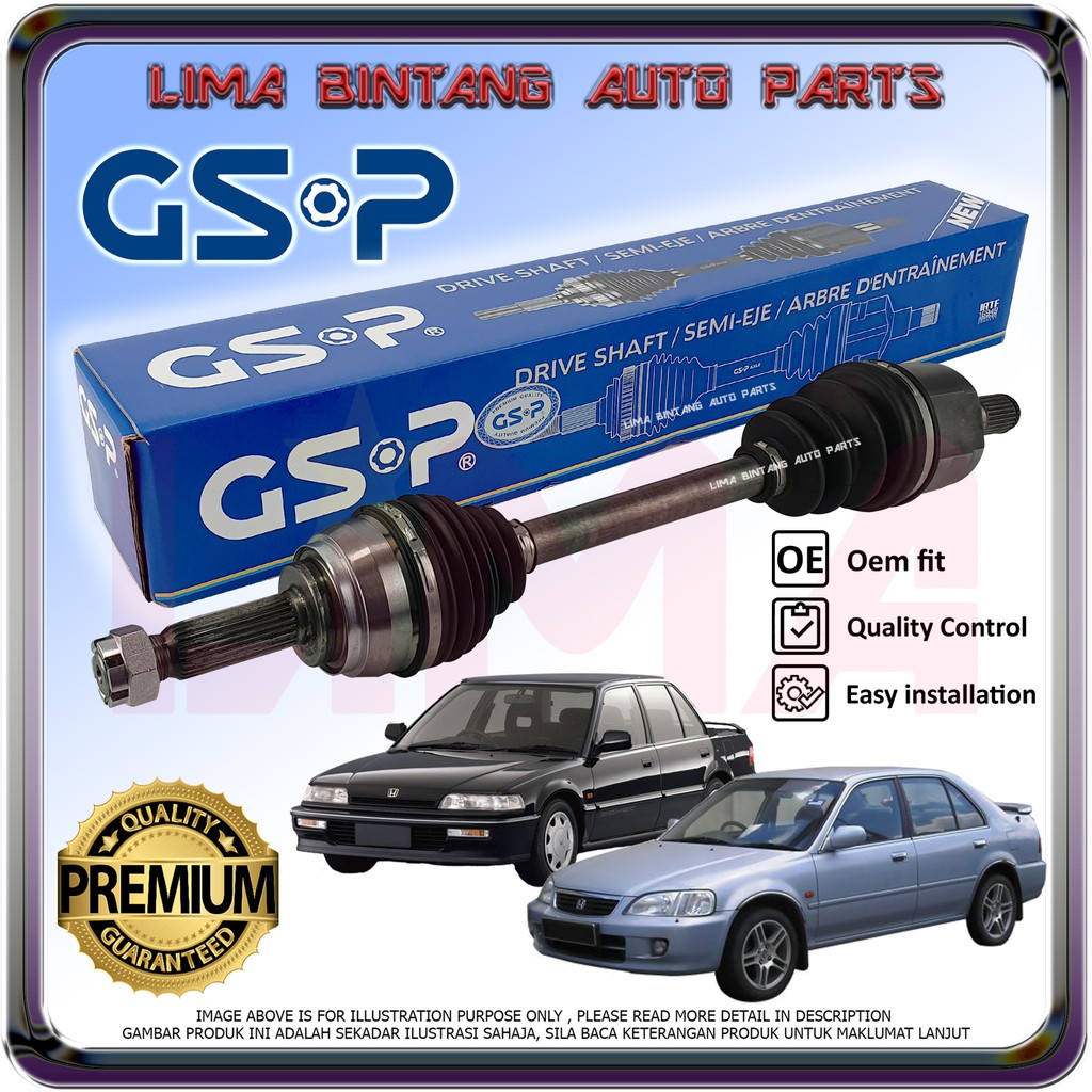 Honda Civic EF SH4 , City SX8 3A2 , 3A3 , Type S , Type Z Drive Shaft