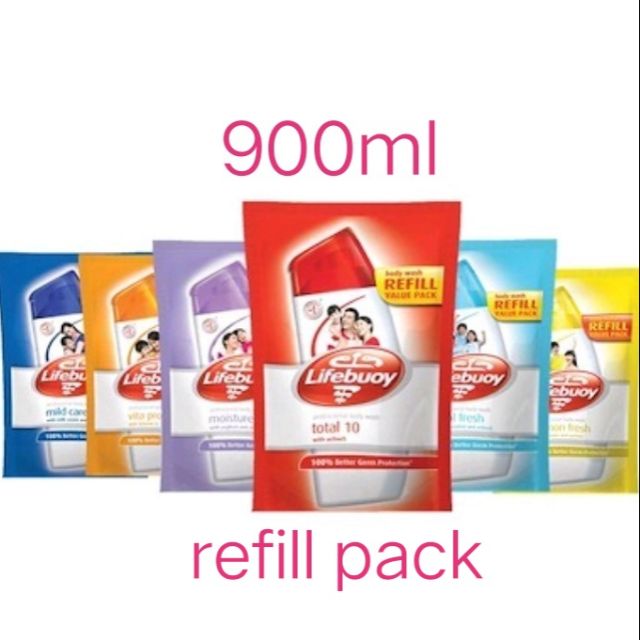 Lifebuoy shower gel refill pack 900ml (ready stock) Shopee Malaysia