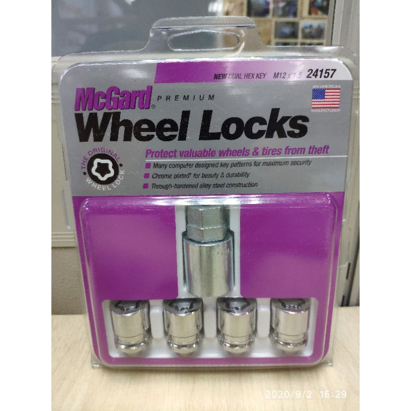 McGard Premium Wheel Locks M12x1.5 Chrome Made in USA Locknut Lock Nut