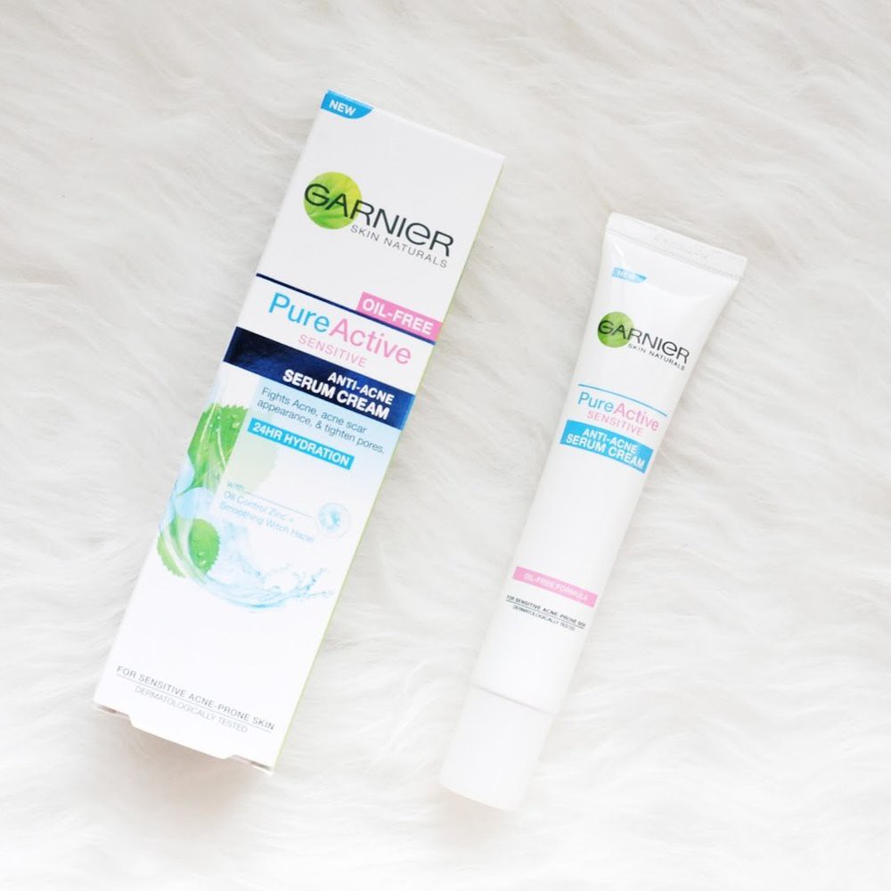 Garnier Pure Active Sensitive Anti Acne Serum Cream 30ml Shopee Malaysia