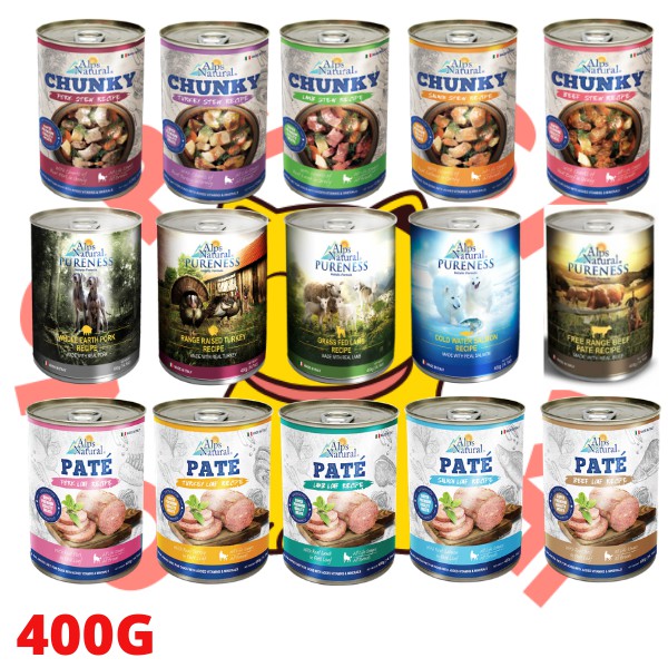 Alps Natural Pureness Dog Canned Food 400g Dog Food PetFinder.my