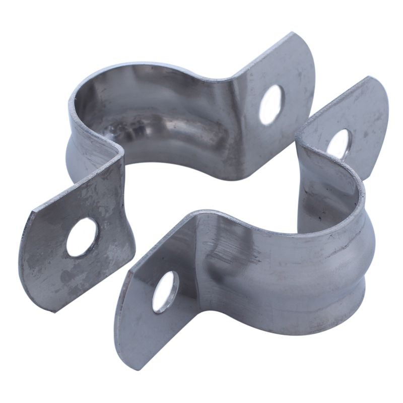 20pcs 2Hole Metal Rigid Conduit Pipe Straps Clips Clamps for 8mm Dia Tube