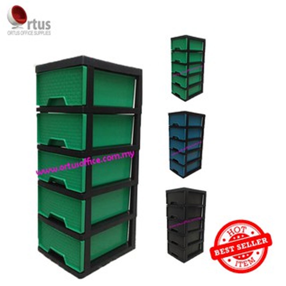 *Lowest Price* 5 Tier Drawers Plastic / Storage