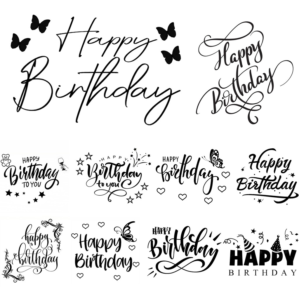 READY STOCK HAPPY BIRTHDAY BALLOON STICKER SMALL / LARGE SIZE sticker