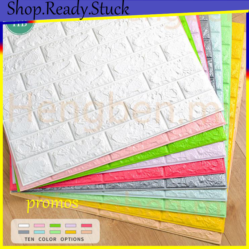 Wallpaper Home Decor Sticker Brick 3D selfadhesive foam sticker