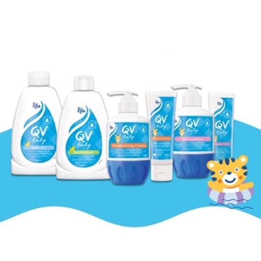 Ego QV Baby Gentle Wash QV Baby Bath Oil QV Baby Moisturizing Cream QV Baby Lotion QV Baby Nappy