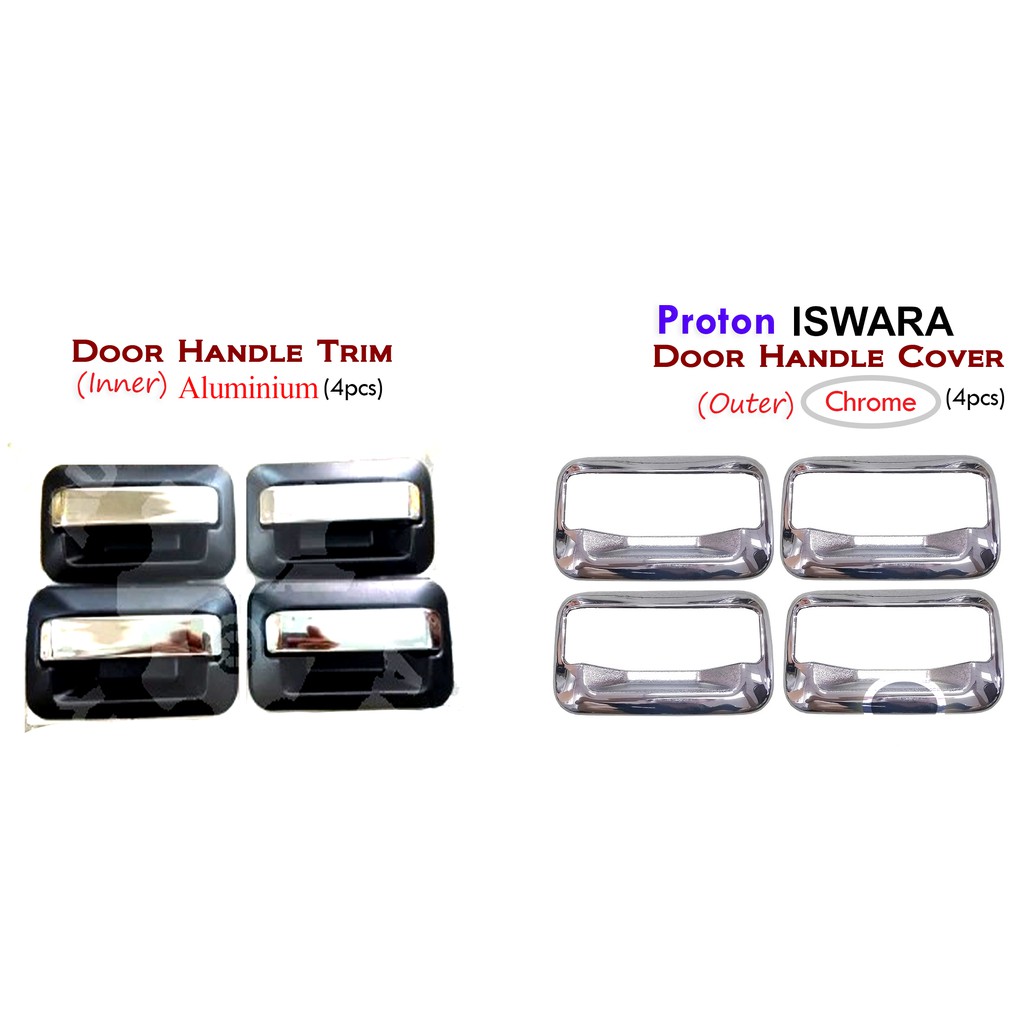 Proton Iswara Door Handle Cover Door Handle Bowl & Door Handle TrimCHROME ONL666 ONL342