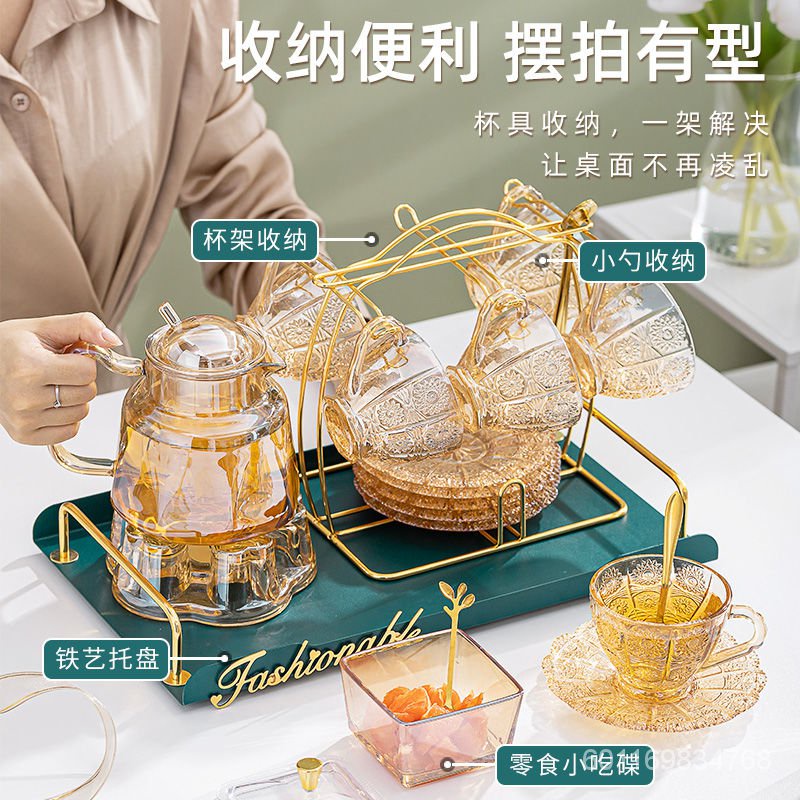 tea set chinese style Light Luxury Afternoon Tea Set English Flowering