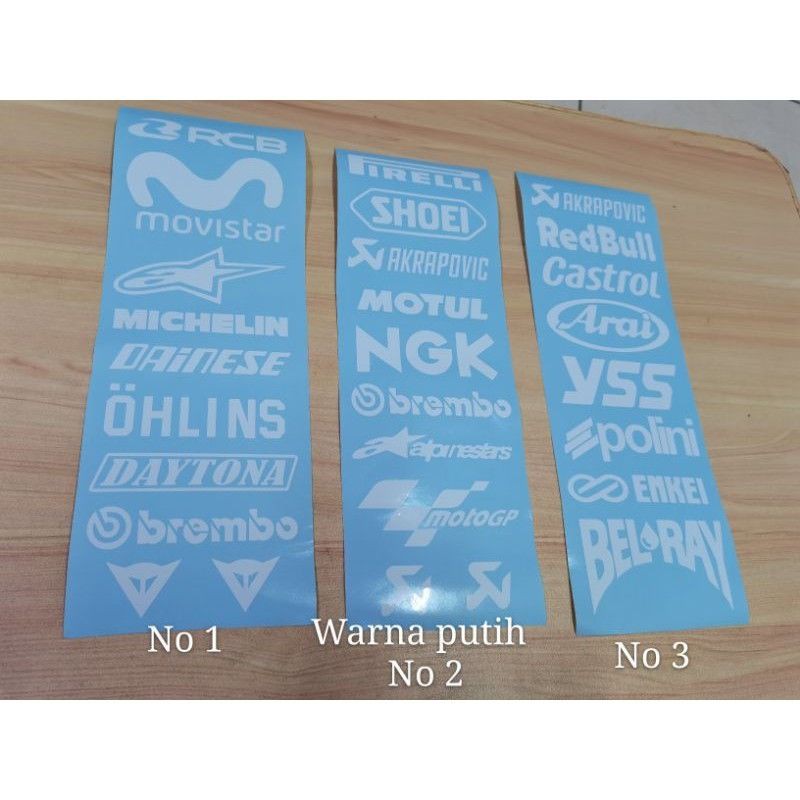 MOTOGP MOTOGP Sponsor Sticker Set Decals/MOTOGP Sponsor Sticker Set