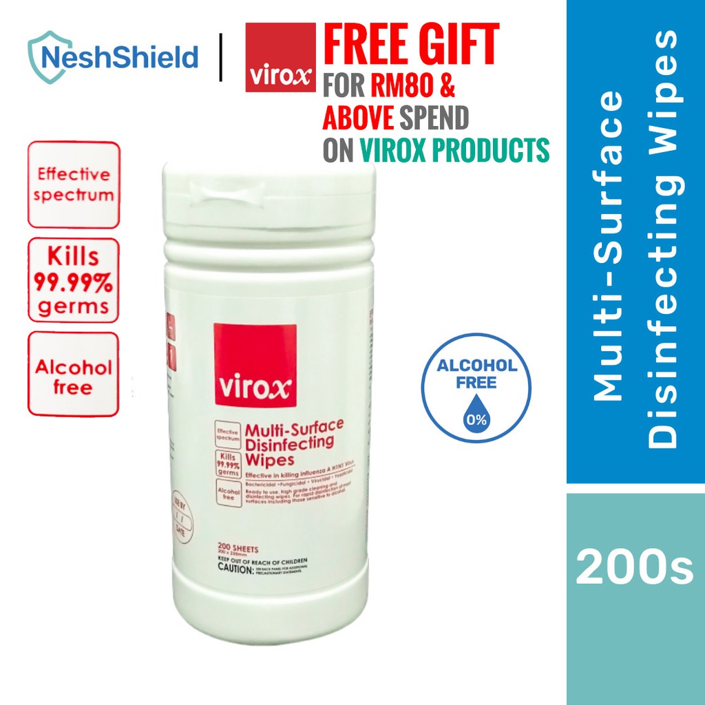[Ready Stock] Virox MultiSurface Disinfecting Wipes Tissues (Non