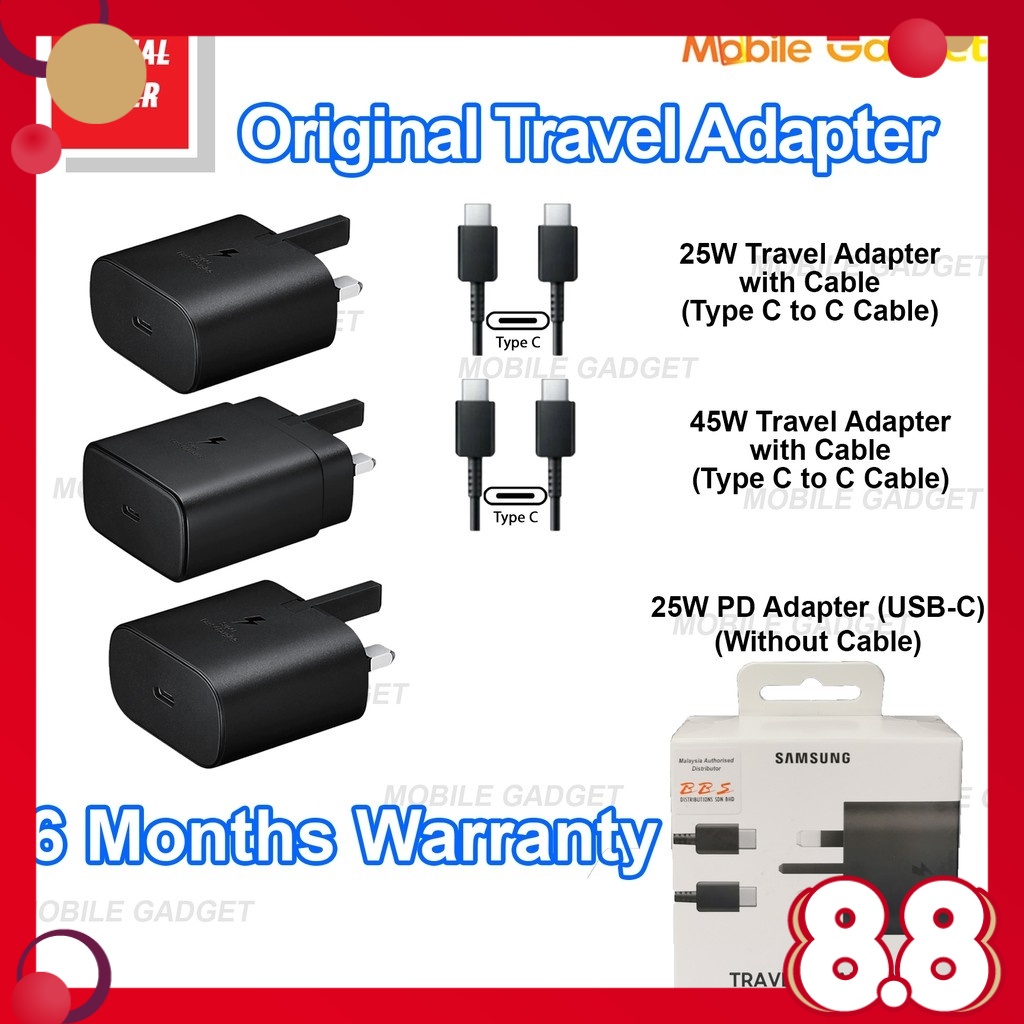 Samsung TRAVEL ADAPTER (15W/25W/45W) USB TYPE C TO C / PD
