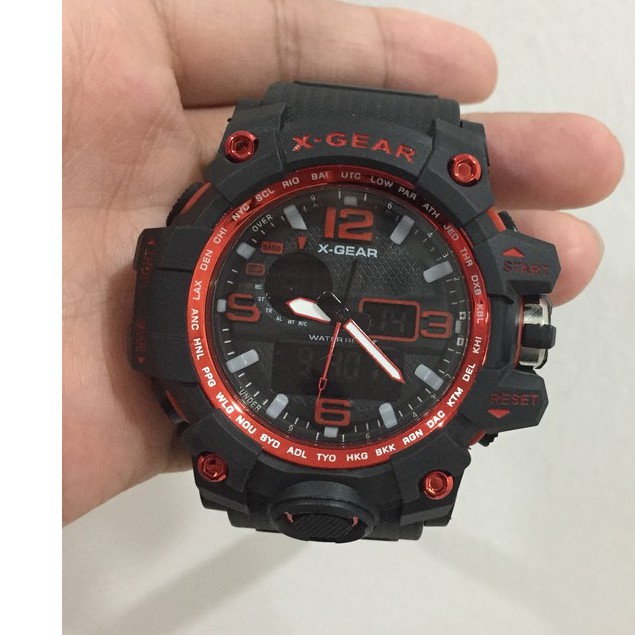XGEAR ORIGINAL WATCH XG8272T BLACK W/ RED Shopee Malaysia