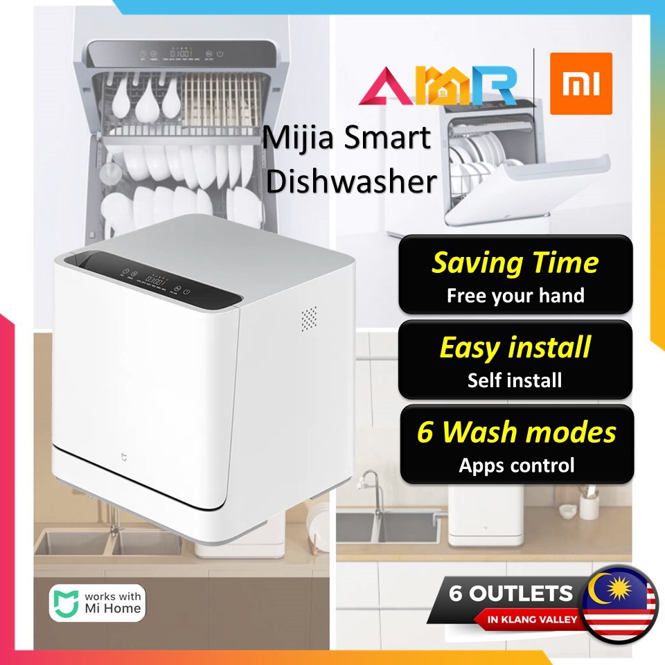 [Ready Stock] Xiaomi Mijia Smart Dishwasher 6 Wash Modes Mijia App