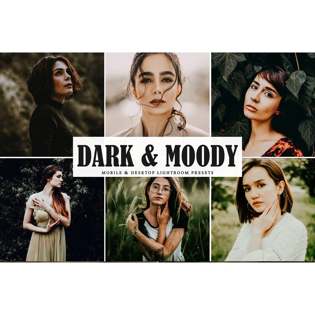 DARK & MOODY Lightroom Presets Adobe Lightroom preset PC & MOBILE