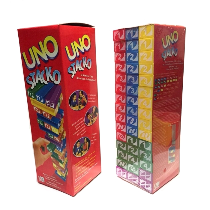 Ready Stock????Uno Stacko Stacking Jenga Game Stacking Block Game Toys