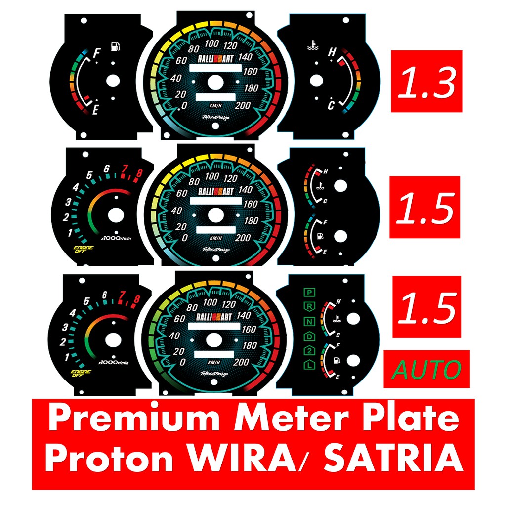 Proton Wira Satria Papan Meter Custom Speedometer Custom Wira