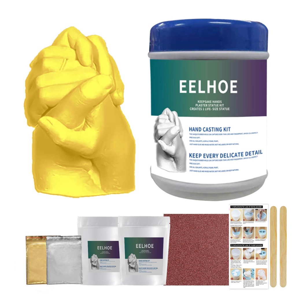 Family Hand Casting Kit Couples Hand Moulding Kit Couples for Holiday