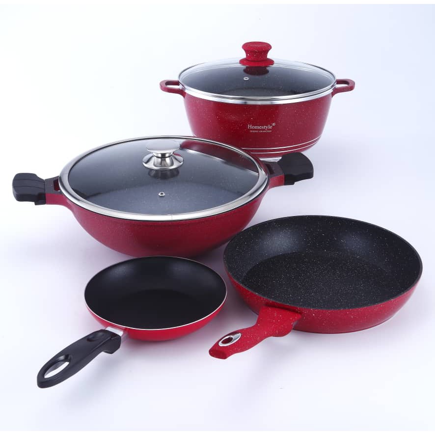 Granite Coating Cookware Set Shopee Malaysia