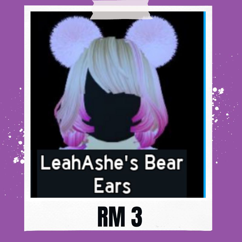 Leah Ashe's Bear Ear Royale High (ROBLOX) Shopee Malaysia