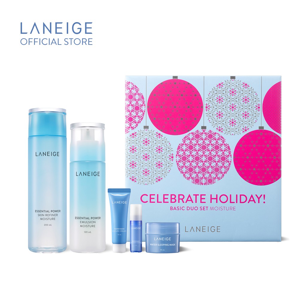 Laneige Basic Duo Set_Moisture [Holiday Collection] Shopee Malaysia
