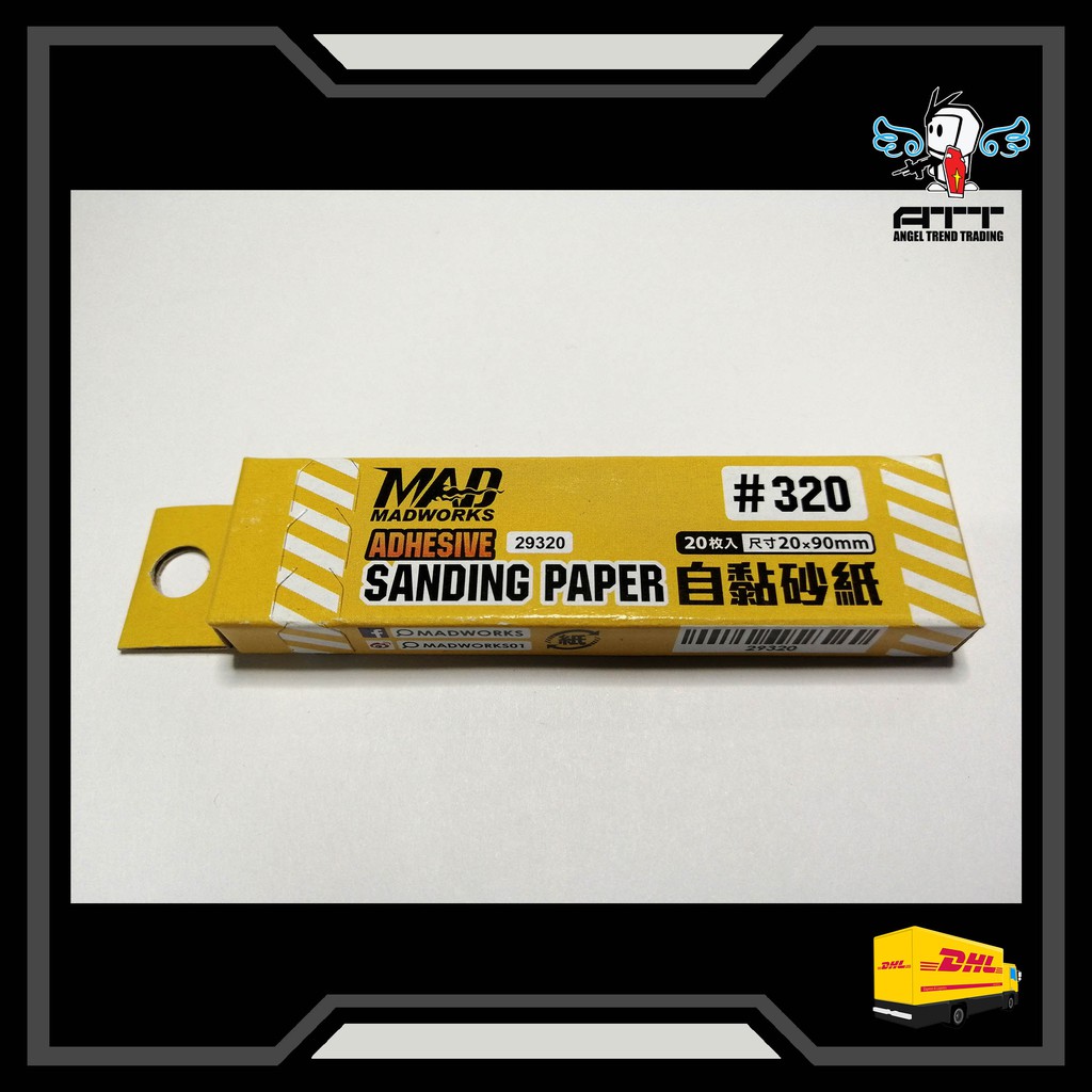 MADWORKS ADHESIVE SANDING PAPER 320 (Gunpla Gundam Paint Model Kit Tools Resin Statue Airbrush