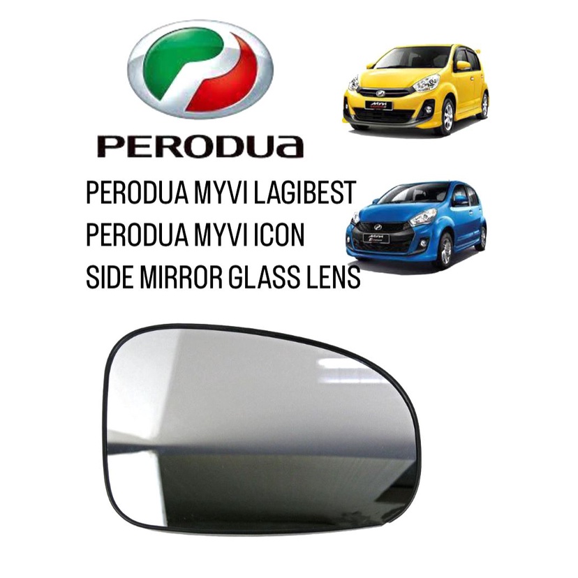 PERODUA MYVI LAGI BEST ICON SIDE DOOR MIRROR GLASS CERMIN KACA SISI