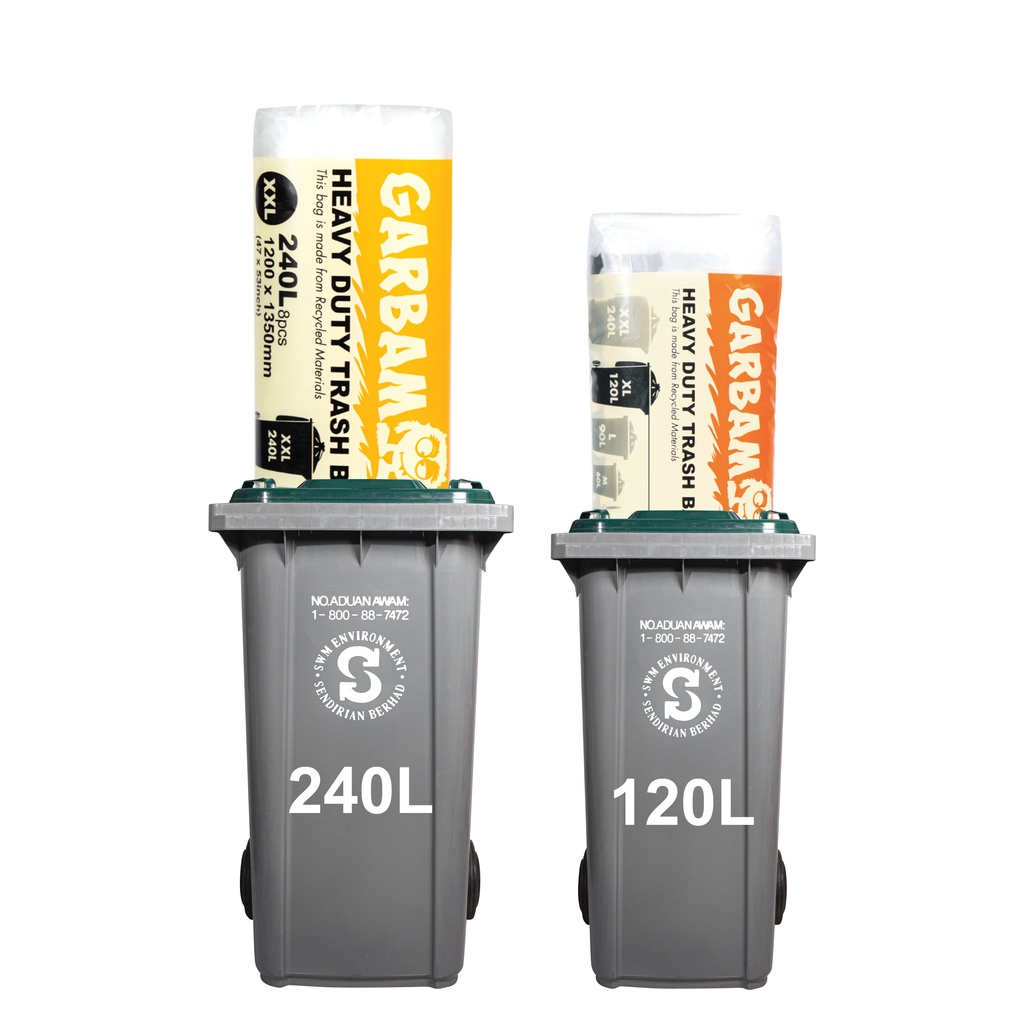 BMS Garbamon Heavy duty clear trash bag on roll Shopee Malaysia