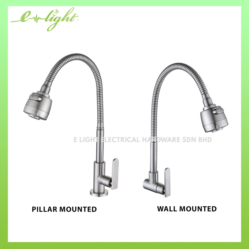 CABANA 304 STAINLESS STEEL KITCHEN SINK FLEXIBLE WATER TAP / Kepala