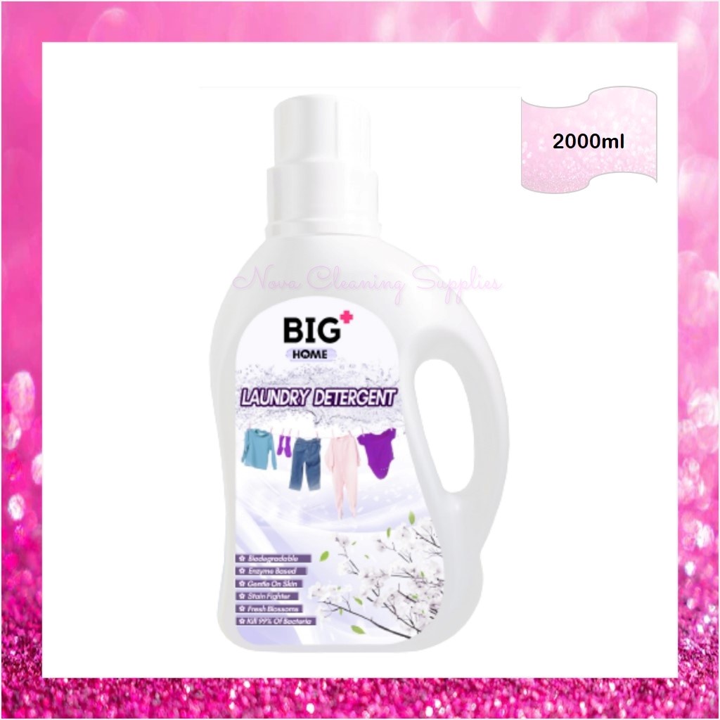 BIG+ Laundry Detergent 2000ml Super Cleaning Biodegradable Enzyme Tough