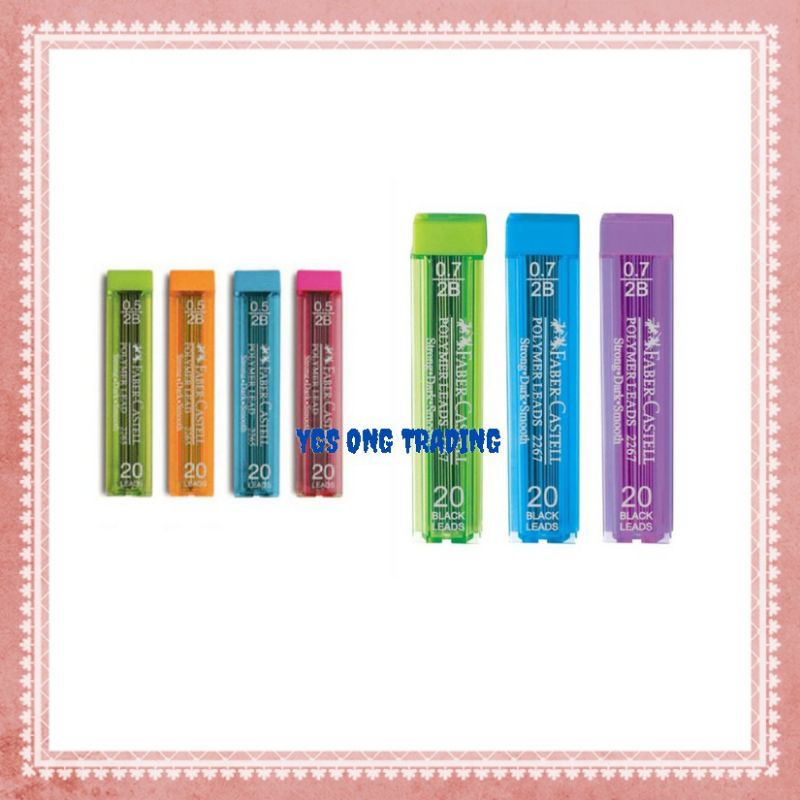 Faber Castell 2B Lead Mechanical Pencil 0.5 mm / 0.7 mm Polymer