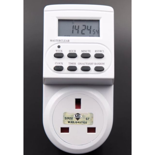 SUM 24 Hours Digital/Analog 3 Pin Plug In Timer Shopee Malaysia