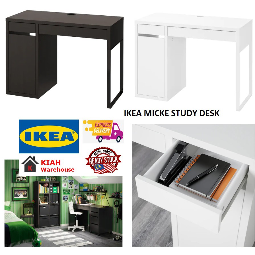 IKEA MICKE Desk Study Table Computer Desk 105x50 cm Meja Komputer Meja