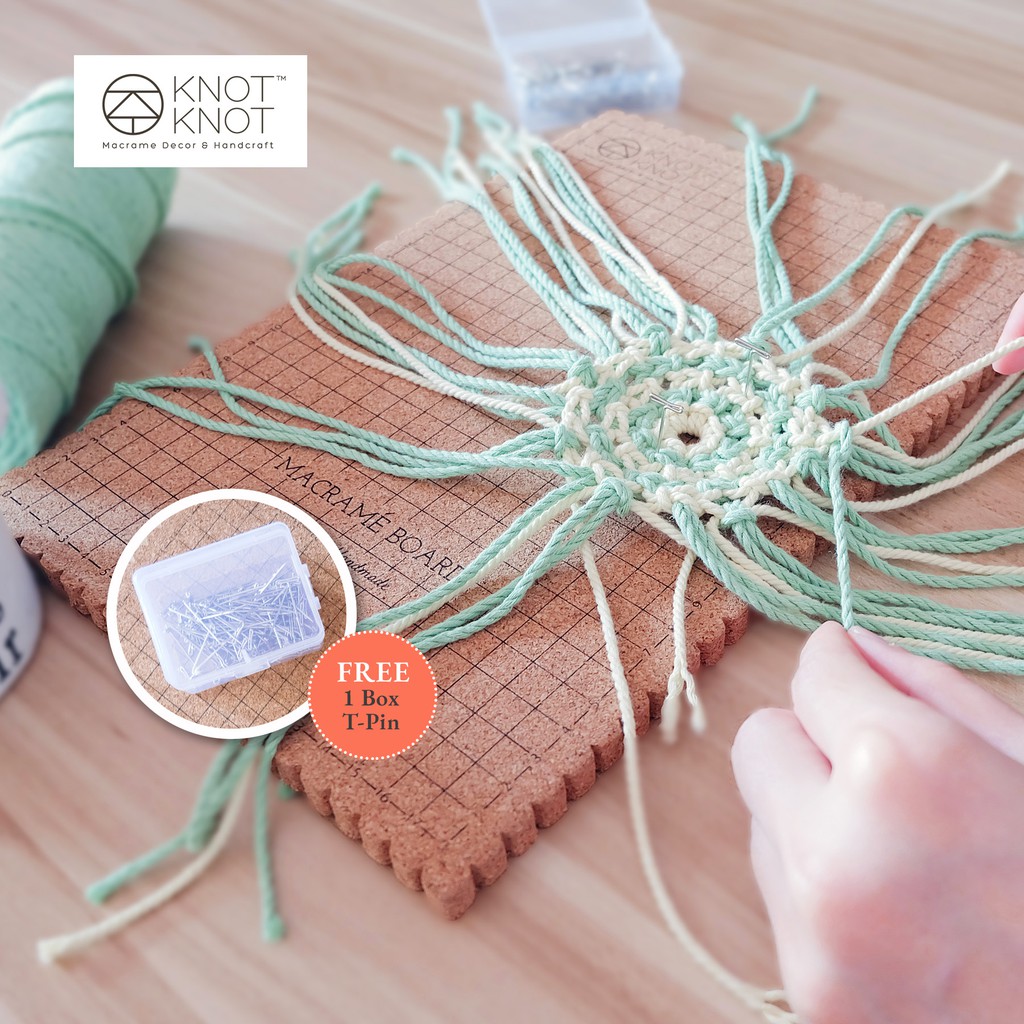 A4 Macrame Board Set Macrame DIY Handcraft Home Decor Handmade Bag