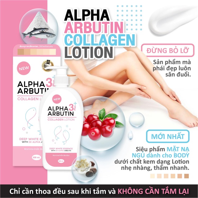 Alpha Arbutin Collagen Body Lotion500ml Shopee Malaysia