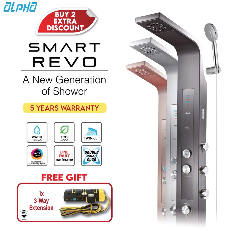 Alpha Water Heater Smart Revo E + FREE GIFT Shopee Malaysia