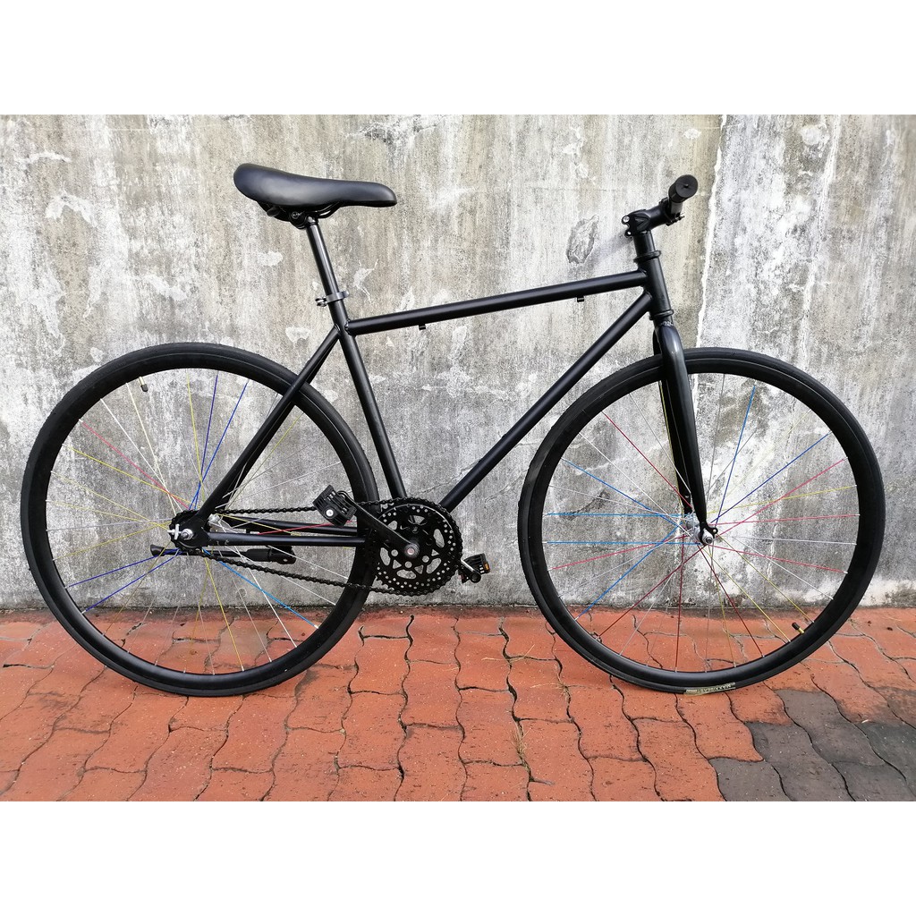 Basikal Fixie Fixed Gear Bicycle Road Racing Bike (Free Gift worth RM30