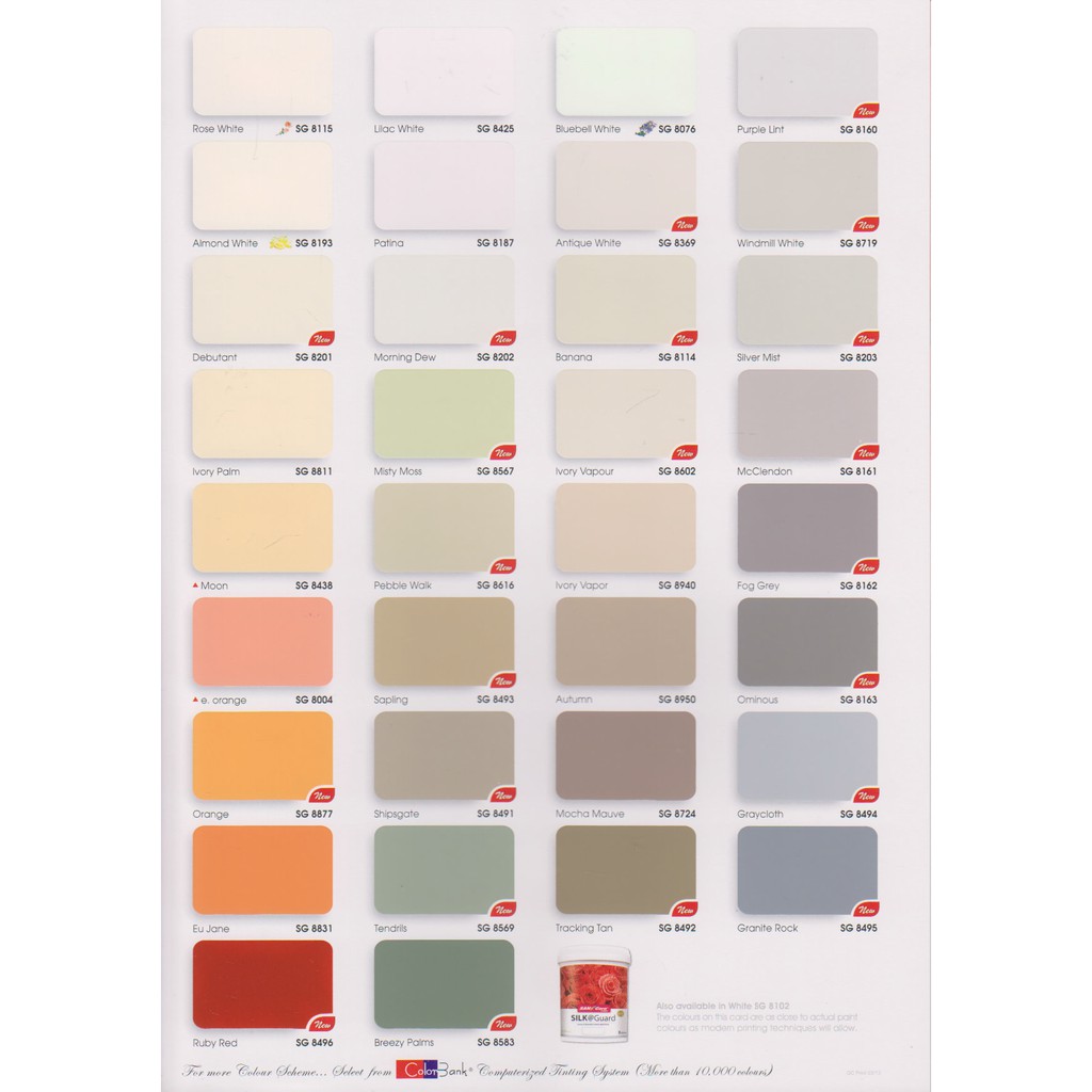 Ici Dulux Paint Color Code Malaysia