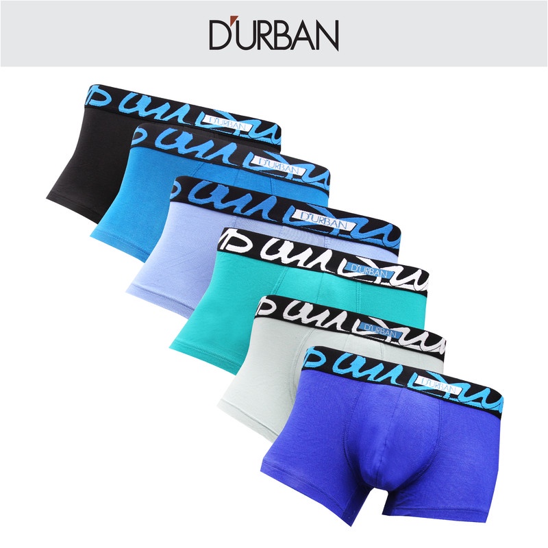 DURBAN Mens Shorty Brief Underwear Premium Cotton 2 in 1 Shopee
