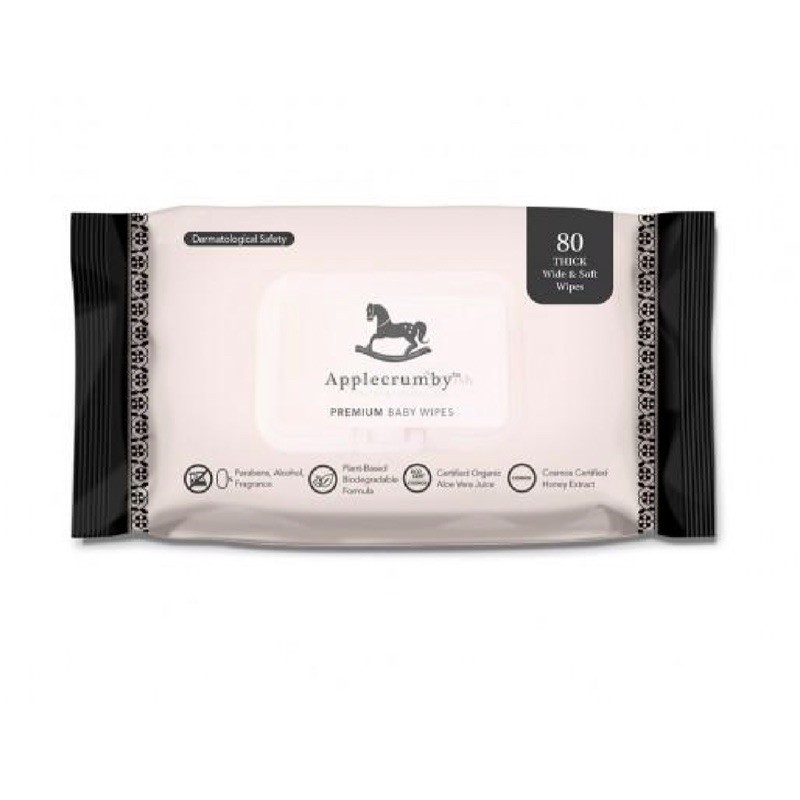 Applecrumby Premium Wet Wipes/Tissues Extra Thick (80pcs) Shopee Malaysia